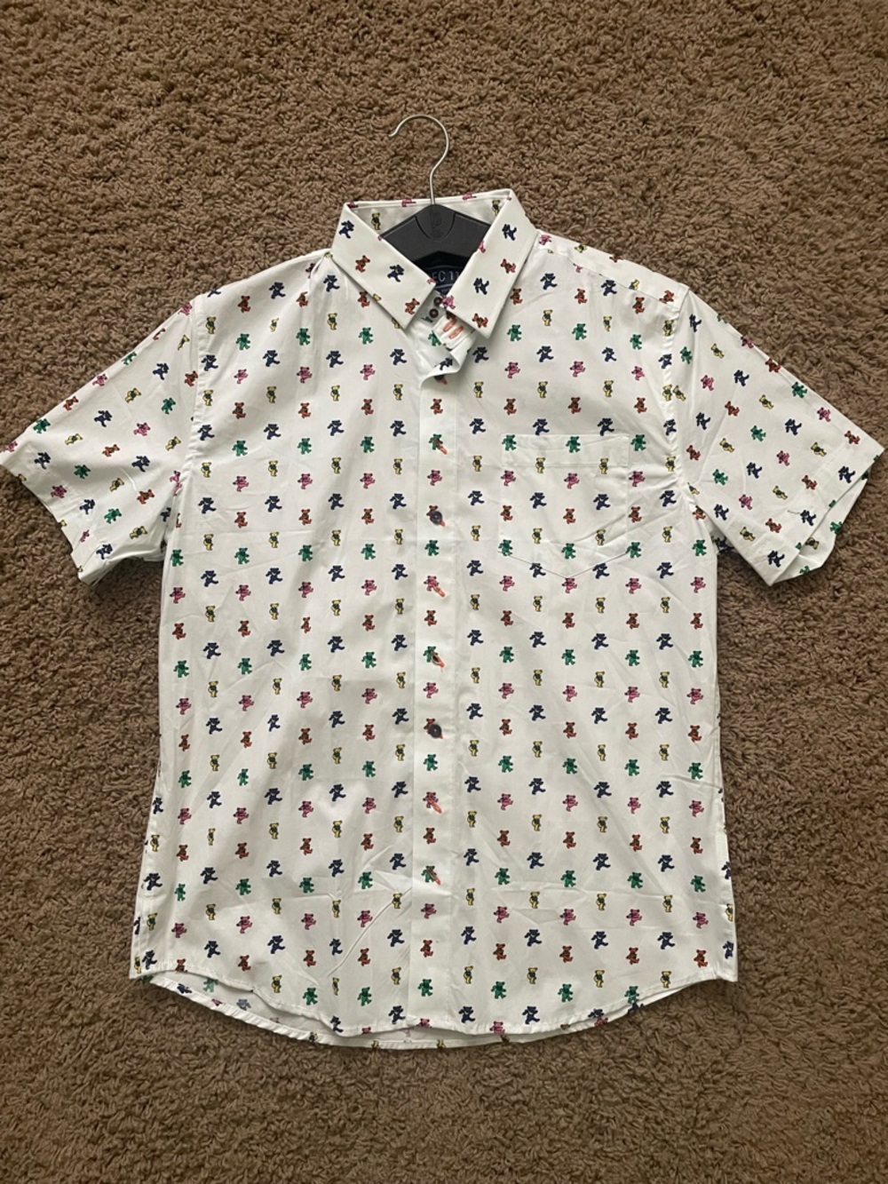 Grateful Dead Dancing Bears Button Down (Never Worn)